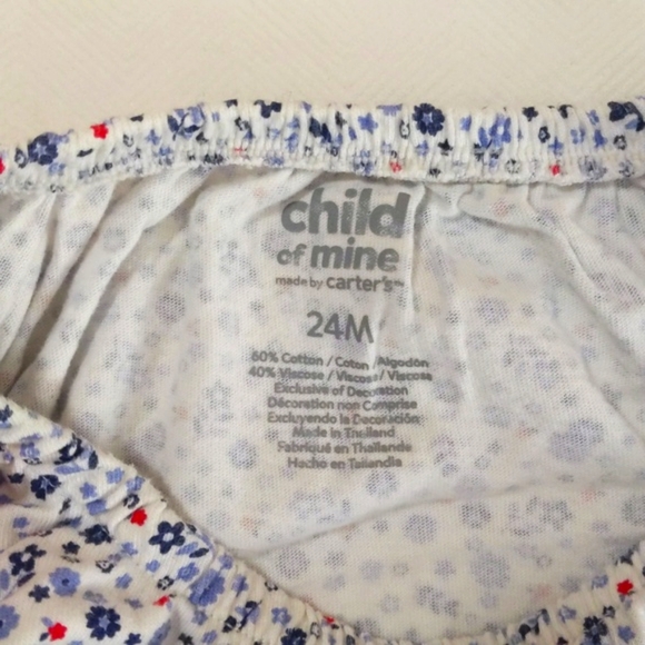 child of mine blue floral graphic swing tank top 24 months baby girl - Picture 3 of 6